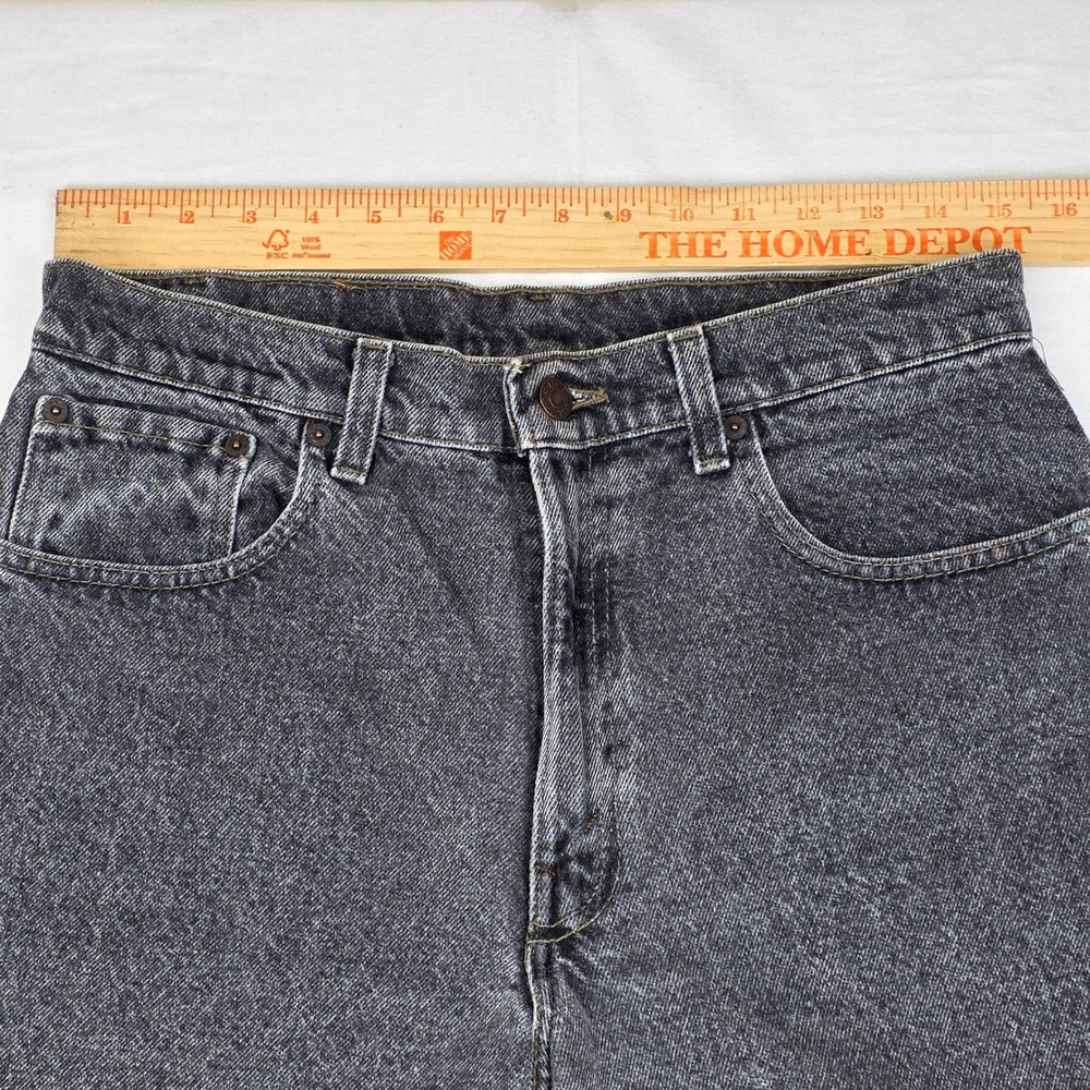Levi Strauss & Co Mens 550 Jeans Black Wash Relaxed Fit Denim Size 32x30 - Picture 7 of 12